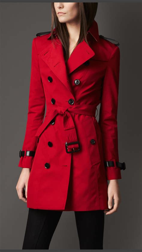 red burberry jacket women's|burberry red jackets women's.